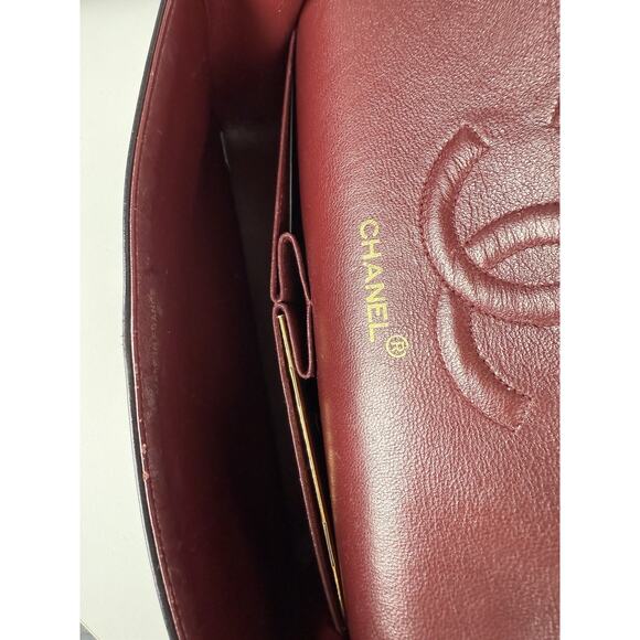 Chanel Vintage Classic Double Flap Bag Quilted Black Leather - Picture 11 of 16